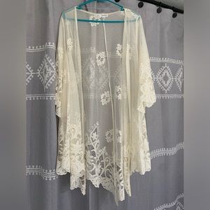 Lace kimono